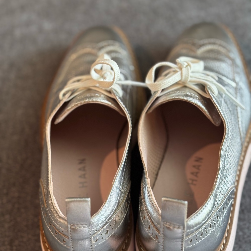 Cole Haan Metallic Oxford Shoes